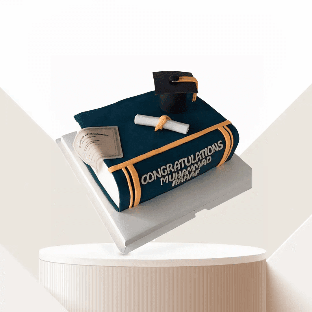 Graduation cake for 8-10 people